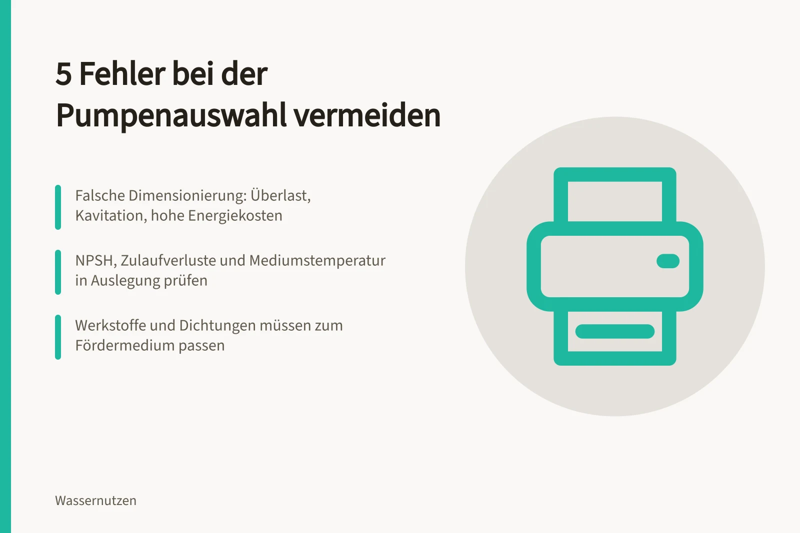 Pumpenauswahl: Dimensionierung, NPSH und Medienbeständigkeit richtig planen