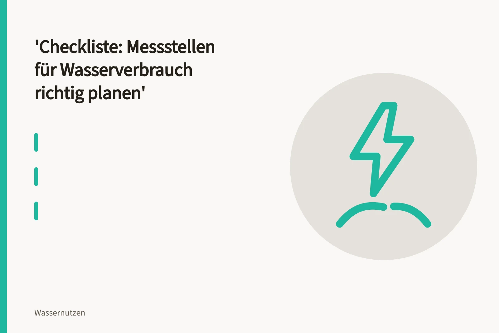 Eingebauter Wasserzähler in einer Messstelle mit Absperrventilen und Entleerung