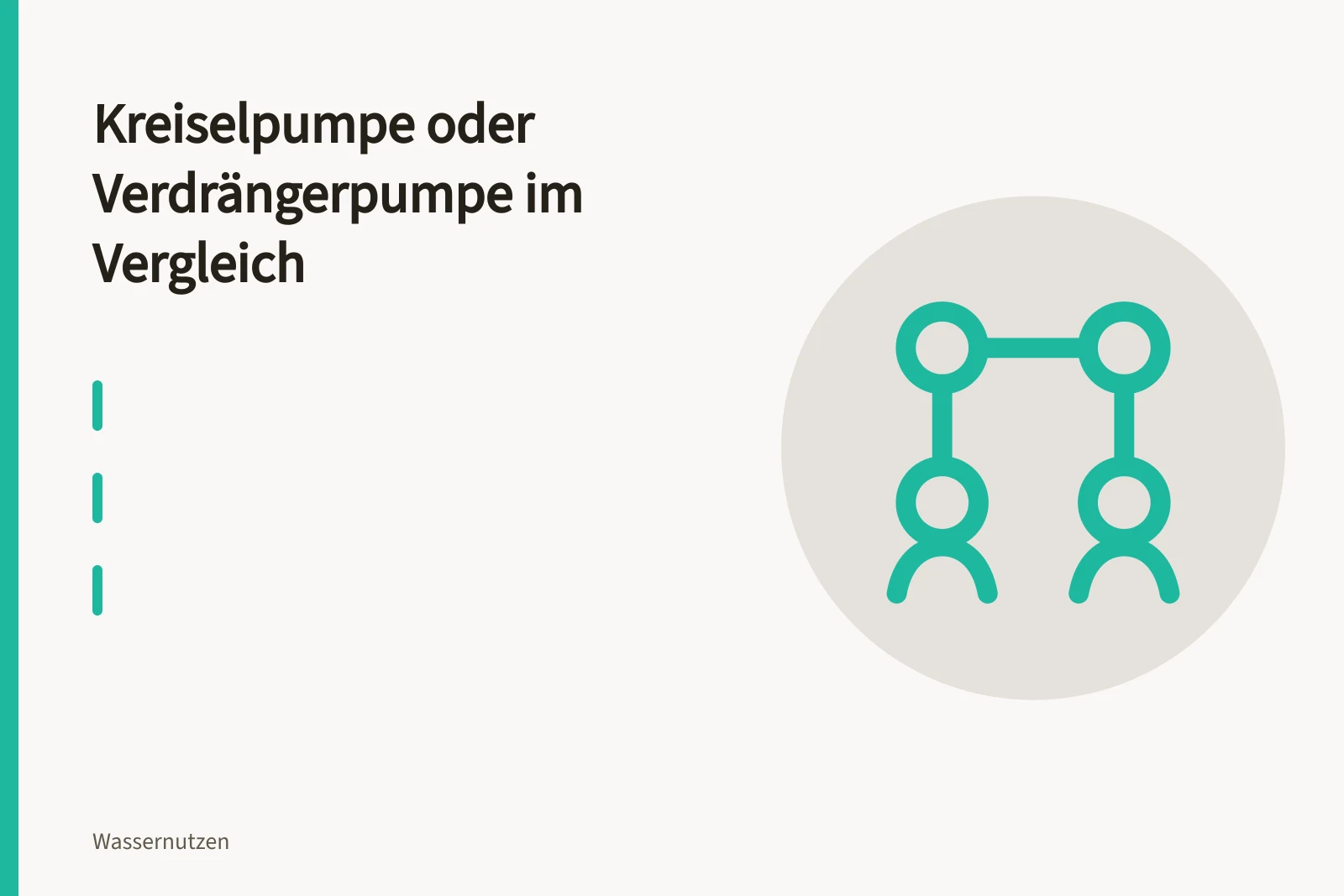 Kreiselpumpe und Verdrängerpumpe nebeneinander im industriellen Pumpensystem