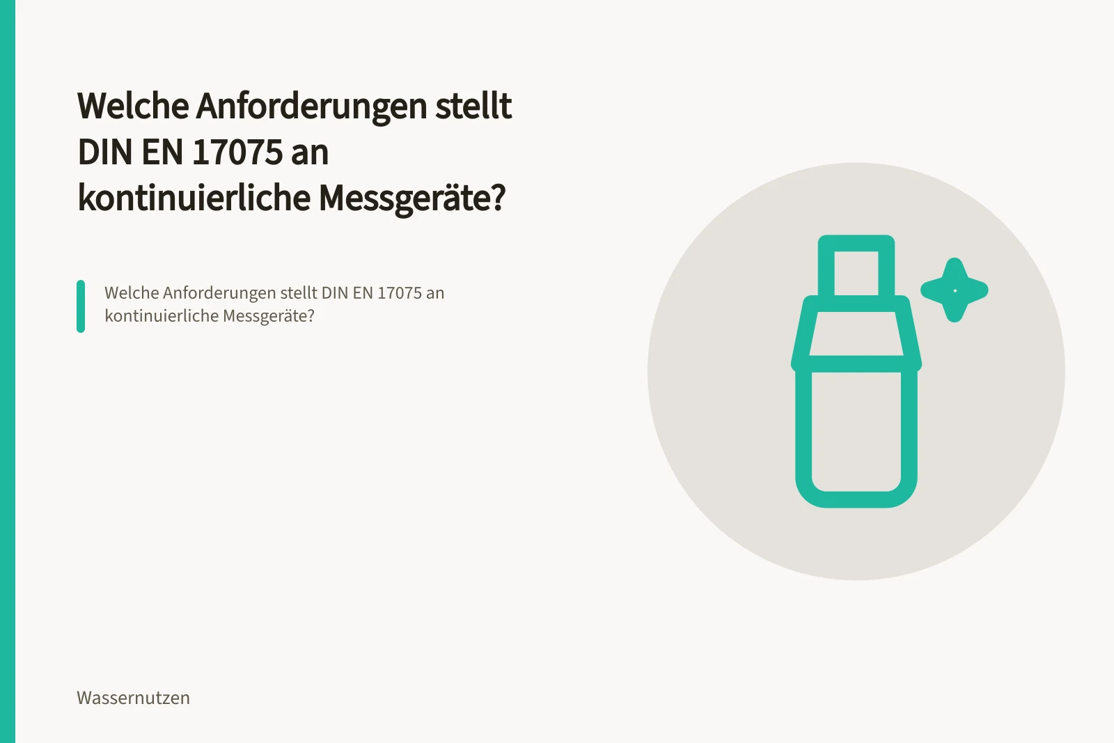 Welche Anforderungen stellt DIN EN 17075 an kontinuierliche Messgeräte?