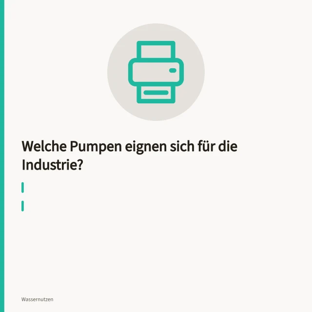 Industriepumpe mit Rohrleitungen und Manometer im Betrieb. Welche Pumpen eignen sich für die Industrie?